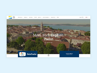 Zadar Travel redesign design ui ux web