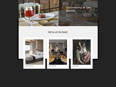 Luxurious resort website design