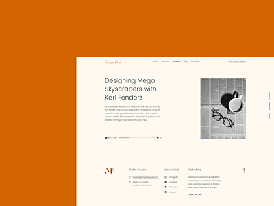 Minimalist personal web design brand design inspiration minimalist modern redesign simple ui ux website design