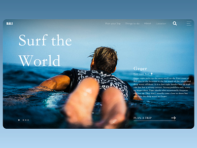 Surf the World design surf travel ui uidesign ux uxdesign webdesign webflow xd design