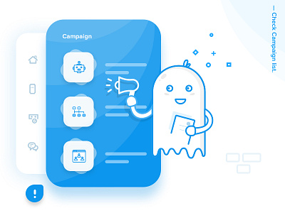 Chat Product - Campaign campaign character chatproduct design ghost icons illustration interaction onboarding product vector walkthrough