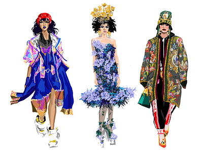 Fashion Week adobe illustrator catwalk fashion fashion fashion illustrator fashion week print design vector art