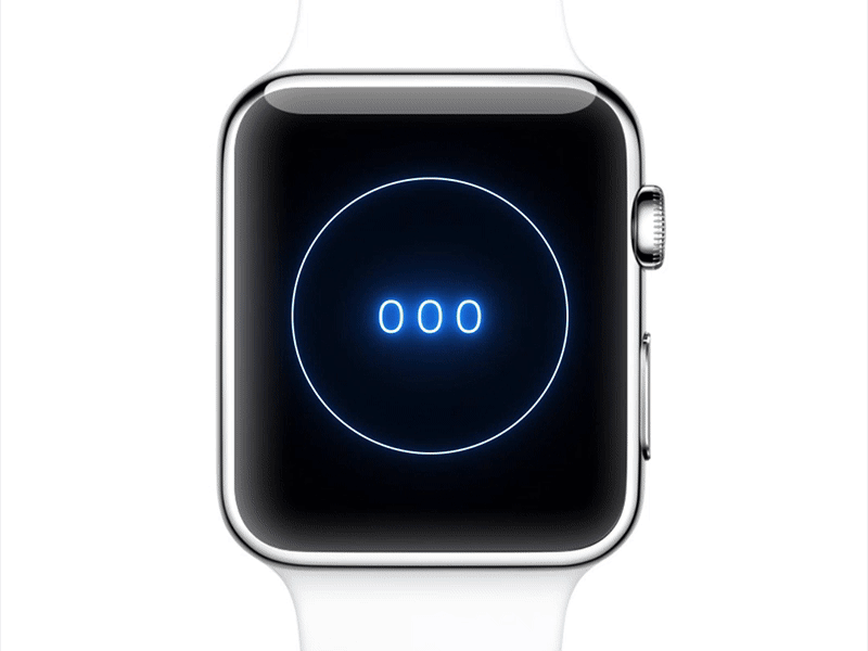 Apple Watch UI experience 3d animation app apple blue concept design download experience ios iwatch ui ux watch