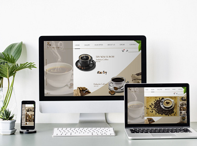 COFFE BAR app brand design branding design illustrator minimal ui ux web web design website