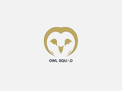 Owl Squad Logo project branding design flat logo minimal