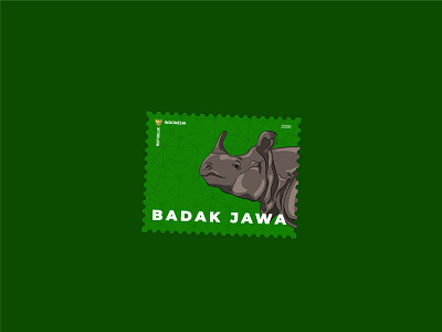 Badak Jawa Stamp