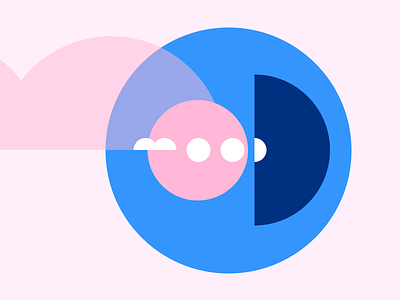 MOOD #2 blue colour lettering logo pink shapes type typography