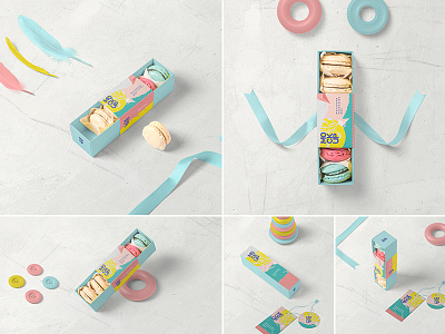 Macarons Box Mockups