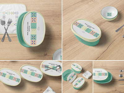 Oval Plastic Box Mockups