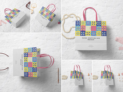 Paper Shopping Bag Mockups