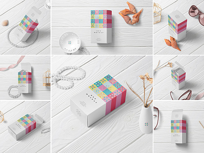 Rectangle Paper Box Mockups box branding card gift long mock mockup packaging packing paper perfume rectangular scene up