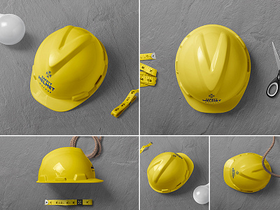 Download Safety Helmet Mockups By Pixelvoyager On Dribbble