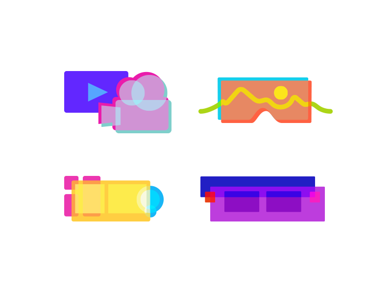 Services Icons hololens augmented reality ar virtual reality vr video