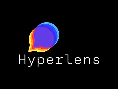 Hyperlens Logo holographic hololens logo mixed reality typography
