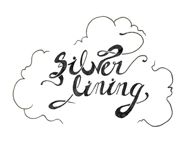 Sliver Lining hand drawn hand lettering lettering type typography
