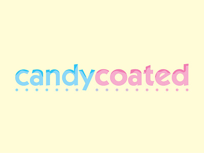 Candy Coated Logo branding graphic design logo design typography