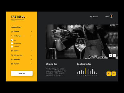 Restaurant Web UI Concept