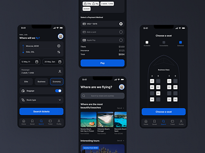 Mobile App Booking air tickets airlines app booking flight mobile sky tickets travel ui ux