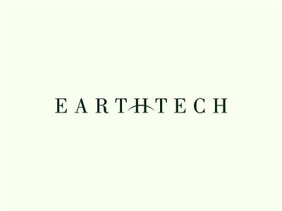 Earthtech corporate eco environment environmental green identity logo logotype typography wordmark