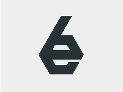 6E Construction construction e geometric logo monogram numeral six