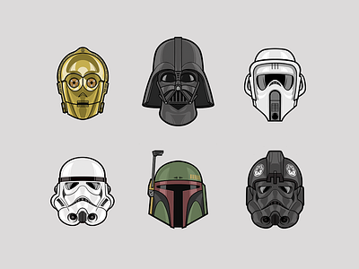 Star Wars Icons By Steve Louk On Dribbble