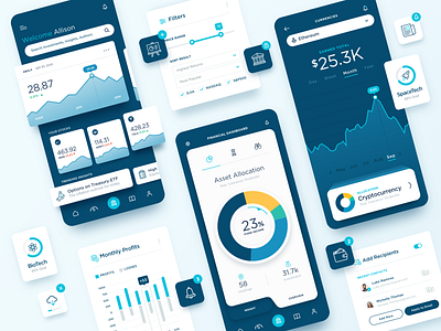 Fintech Financial Investment iOS App UI Design