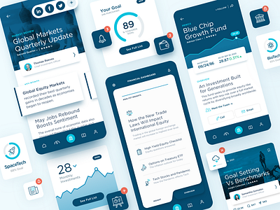 Fintech Financial Investment iOS App UI Design