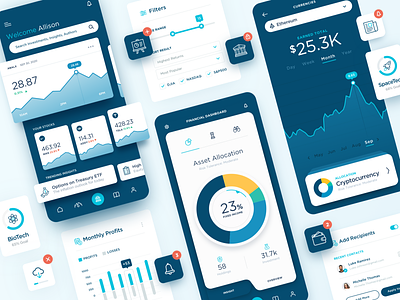 Fintech Financial Investment iOS App UI Design