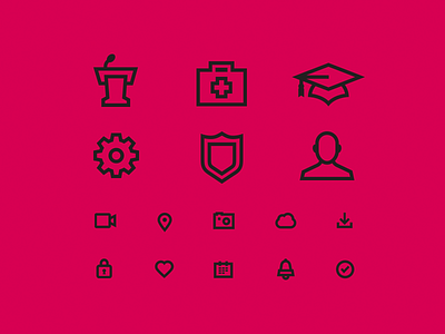 HeForShe Icon Set app branding clean data visualization design flat icon icons identity illustration illustrator infographic logo mobile ui ux vector web web design website