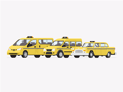 Yelo App Taxi Illustrations