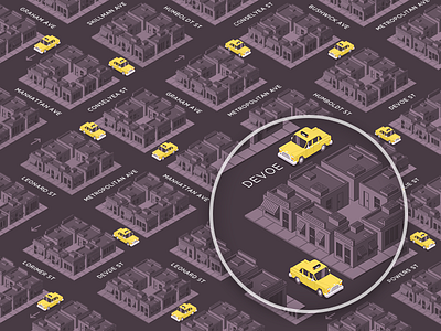 Yelo App Isometric City Illustration