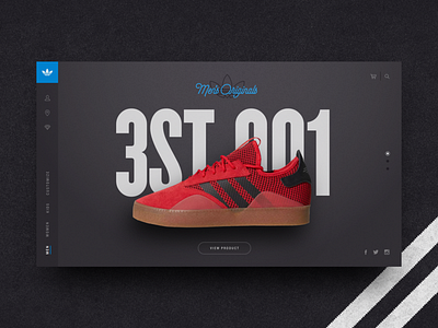 Adidas Hero V2 animation app branding clean daily ui dailyui data visualization design flat icons identity infographic lettering mobile type typography ui web web design website