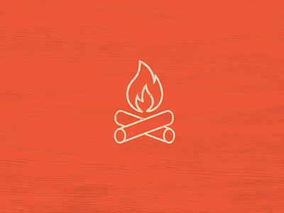 Icon Set Camping Theme - Camp Fire