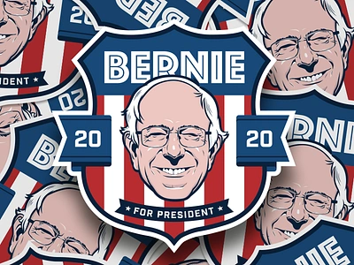 Bernie Sanders stickers animation app badge branding clean data visualization design icon icons identity illustration illustrator infographic lettering logo type typography ui vector