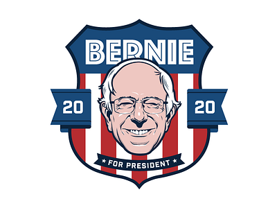 Bernie Sanders campaign logo animation app badge branding clean data visualization design icon icons identity illustration illustrator infographic lettering logo type typography ui vector web design