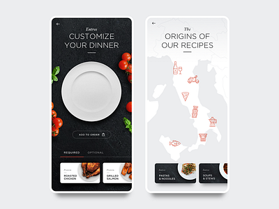 Daily UI 10 - Food App Restaurant Menu app branding clean daily ui dailyui data visualization flat food ios minimal mobile product design restaurant type typography ui ux vector web web design