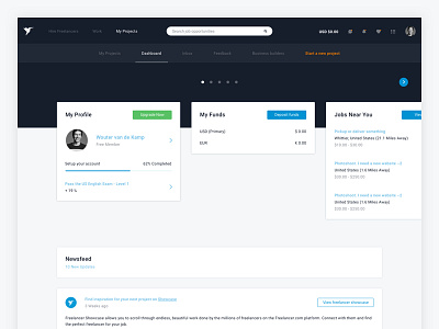 Dashboard for Freelancer.com