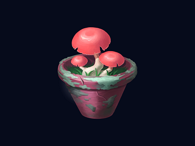 Magic mushrooms art game art game design icons illustration ui