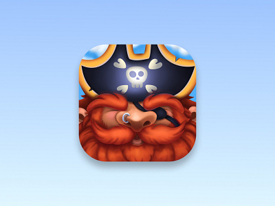 Pirate Game App Store Icon #2 art design game art game design icons illustration ui