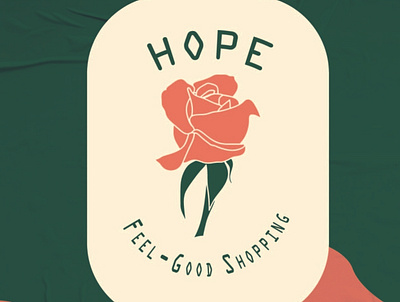 Hope Online Shop branding design flower icon illustration logo rose vector