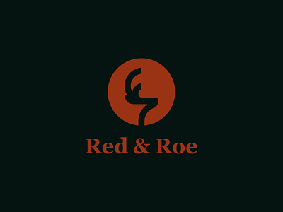 Red & Roe branding clean design flat grey illustrator logo mark minimal vector