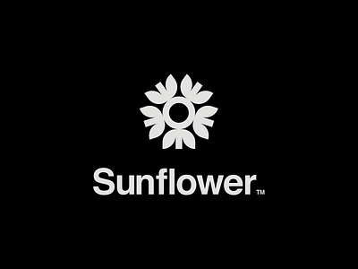 Sunflower Youth Academy branding clean design flat illustrator logo mark minimal typography vector