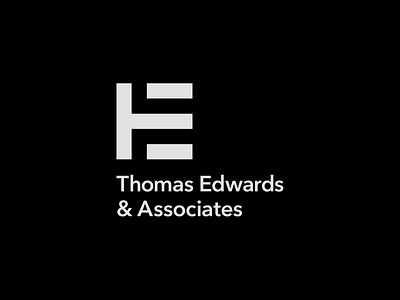 Thomas Edwards & Associates abstract associates avenir branding clean conceptual corporate design finance flat illustrator logo logodesign logotype mark maze minimal simple typography vector