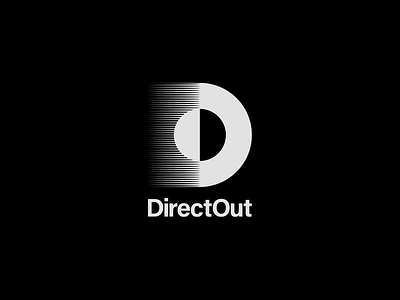 DirectOut Vinyl Press art branding clean design designer flat graphicdesign illustrator logo logomark logos logotype logotypes mark minimal modern monochromatic typography vector vinyl