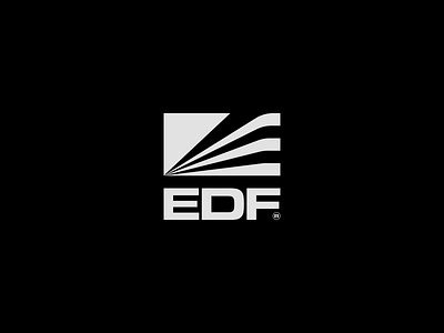 EDF Energy branding clean corporate design energy eurostile flat graphicdesign graphicdesigner illustrator logo logomark logos logotype mark minimal monochromatic perspective typography vector