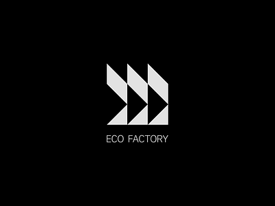 Eco Factory branding clean design eco ecofriendly flat greendesign illustrator logo logomark logos logotype logotypes mark minimal monochromatic progressive sustainable typography vector