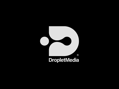 DropletMedia branding clean design droplet dynamic dynamic logo flat illustrator logo logofolio logomark logomodern logos logotype mark minimal monochromatic typography vector water