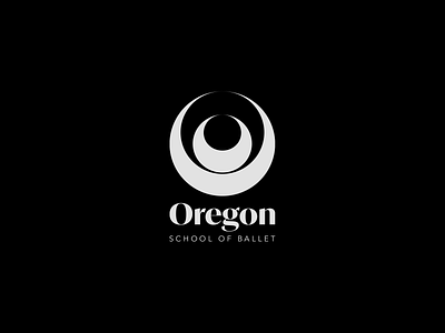 Oregon School of Ballet ballet brand brand design branding clean conceptual design flat illustrator logo logodesign logomark logotype logotypedesign mark minimal monochromatic oregon typography vector