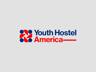 Youth Hostel America 80s america brandidentity branding clean design glyph identity illustrator logo logomark logotype mark minimal modernism retro timeless vector vintage youthhostel