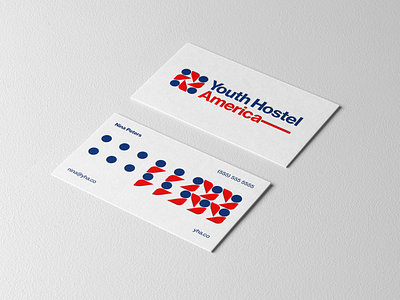 Youth Hostel America Business Card brand branding businesscard classic clean design graphic design identity illustrator logo logomark logotype mark minimal patterndesign retro timeless vector vintage youthhostel